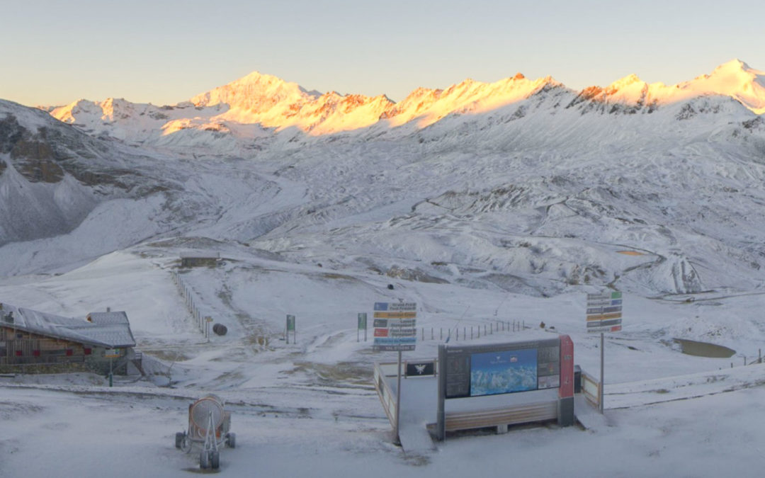 La neige est tombée à Val d’Isère